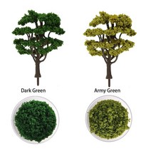 우드락 폼포드 건축용스티로폼 압축스티로폼 호 스케일 나무 분말 모델 장난감 호 기차 건물 미니어처 diy 장면 만들기 재료 녹색 식물 술, 육군 녹색