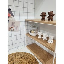 향기조아 차량용 탁상용 곰돌이석고방향제+리필오일set, 브라운안녕, 라벤더쁘띠