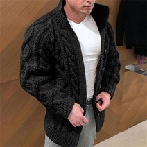 Spring Autumn Men s Knitted heavyweight Sweater Coat Solid Long Sleeve Male Causal [A00100427]