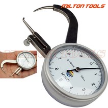 도막측정기 두께측정기 다이얼 두께 게이지 테스터 미터 0-10mm 0.05mm 스냅 캘리퍼스 드롭 0-10mmx45mm, 없음, 한개옵션0
