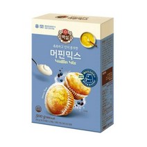 CJ더마켓 홈 베이킹 제과 제빵 빵 만들기 카페 디저트 아이 간식 백설머핀믹스 초코 핫 케익 와플 브라우니 쿠키 머핀 깨찰빵 식빵 500G, 24개