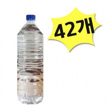 42개 생수 생수2리터 무라벨 X 2L 지리산 WATER 수워터 먹는샘물 미네랄워터 생수배달 SOO 지리산