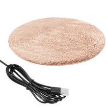 USB 애완 동물 전기 담요 플러시 패드 고양이 온수 안티 스크래치 개 난방 매트 작은 고양이에 대한 잠자는 침대, 주황색