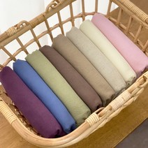대폭 퓨어린넨무지 15수 바이오워싱) 실크터치 8color A6, 연핑크