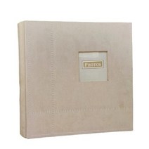 웨딩앨범 포토앨범 DIY 자기 접착 사진 창 325X335cm Pu 커버 기념일 적합, cream 색상