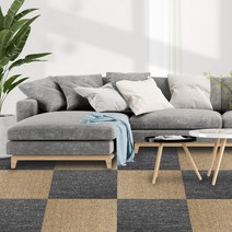타일카페트 50X50cm 1장/조각 패턴타일매트 미끄럼방지 상가 사무실 거실 현관 카펫트바닥 셀프리모델링, 모던그레이 1장