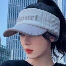 데이즈원 여성 챙모자 여자 가을 겨울 니트 캡모자 외출 골프모자