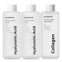 블랑카우 저분자 히알루론산 에센스 수분 보습 수부지 에센스 스킨 토너 200ml, 3개