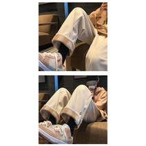 남자 면바지 치노팬츠 패턴 와이드 스트레이트 핏 깔끔한 롤업 바지