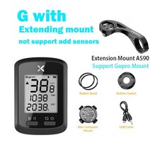 xoss 자전거 컴퓨터 g + 무선 gps 속도계 방수 도로 자전거 mtb 자전거 블루투스 개미 + 케이던스 사이클링 컴퓨터, 마운트가있는 g