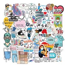 실험실 소모품 물리 화학 실험실 스티커 그래피티 노트북 수하물 스케이트 보드 방수 코스 장난감 50 개, 한개옵션1, 03 50Pcs C