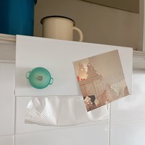 뽑아쓰는 키친타올 걸이 홀더 거치대 걸이형 티슈케이스, 화이트