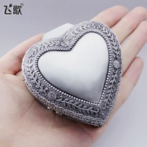 하트무늬 엘레강스 오르골 뮤직박스 여아방 자매방 회사 사무실 책상 꾸미기 개업 선물, D. For Alice