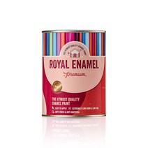 고급 에나멜페인트 철재용 목재용 방문 가구 칠 꽃향기페인트 KCC 로얄에나멜 반광 1L, 그린5, 1000ml, 1개