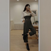 떳다그녀 키르디 셔츠 점프슈트