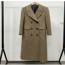 양모 패치워크 긴 소매 더블 브레스트 한쪽 트위드 재킷 여성 의류 시크한 양모 의류 겨울