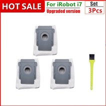 로봇 청소기 걸레 필터 Hepa 먼지 봉투 브러시 롤 iRobot Roomba i7 E5 E6 i3 시리즈 진공 교체 예비 부품 액세서리, 3 개