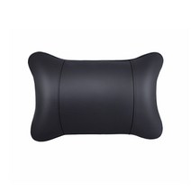 발란스코드 차가겸용 리넨 가죽 목베개 쿠션 차재 기억면 자동차 머리베개 허리베개, 회색, 머리베개 1개