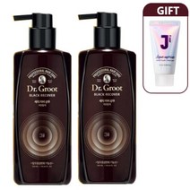 흑갈색 닥터그루트 블랙리커버 새치커버 탈모샴푸 300ml+셀럽트리트먼트150ml증정, 흑갈색 2병+사은품