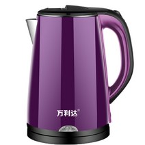 차량용커피포트 차량용전기포트 1.8L 전기 주전자 차 자동 전원 차단 보호 물 보일러 인스턴트 난방 Stainl, [01] 보라색, [04] AU