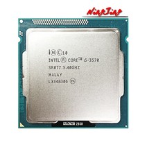 I77700 인텔 코어 i53570 i5 3.4 GHz 쿼드 스레드 CPU 프로세서 6M 77W LGA 1155, 한개옵션0