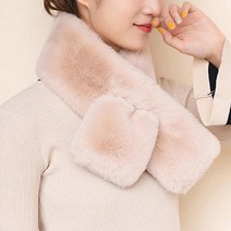 토끼털 렉스 퍼 머플러 목도리 넥워머