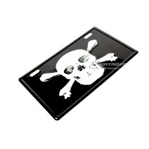 패션번호판 인형 용품 컬러볼트 오토바이악세사리, 번호판 - SKULL