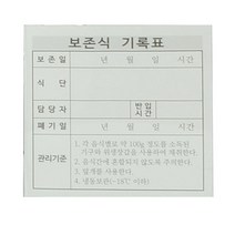 위생 스테인리스 보존식 용기 명판