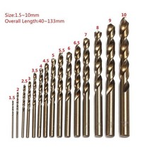 구굴기 항타기 미니굴삭기 땅파는드릴 코발트 고속 스틸 트위스트 드릴 구멍 M35 1.5MM-10MM 스테인레스, 한개옵션0