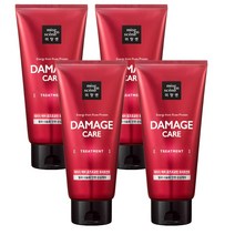 미쟝센 데미지케어 로즈프로틴 트리트먼트 330ml 열 시술 손상 모발 보호 엉킴 거침 영양 공급, 4개