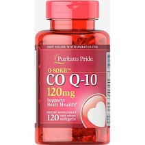 Puritan\\\\\\\s Pride QSorb CoQ10 120mg 퓨리탄 프라이드 코큐텐 건강 영양 보충제 120캡슐