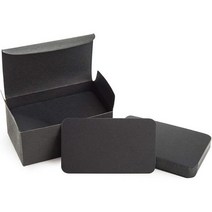 Black-100 PCS Blank Cardboard paper Message Card Business Cards Vocabulary Word Card Index Cards DI, 1