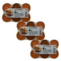 이케아 향초(59mm) 신리그 복숭아와오렌지 12입 3개