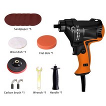 폴리셔 자동차 연마기 980W 모터 6 가변 속도 내열 휴대용 키트 검은 색 전기, 02 B EU Plug 220V