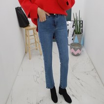 갠소 데님슬릿 세미 부츠컷 팬츠