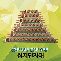 접지단자대 접지 단자대 동 부스바 접지바 블럭 단자 3P 4P 5P 6P 8P 10P 12P 분전반 분전함 철함 노출함 배전반 배전함 단자함 분배기 동접지바 접지부스바 접지바, 04. 접지단자대 6P