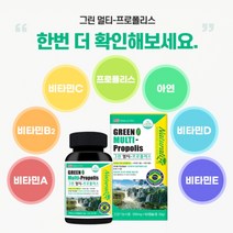 건조한 구강 입안 혀 향균 면역 에 좋은 상쾌한 페퍼민트 맛 브라질 그린 멀티 프로폴리스 비타민 아연 영양제, 1BOX(1개월분)