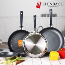 ALTENBACH 알텐바흐 통5중 스텐 인덕션 프라이팬 엑스칼리버 코팅, 알텐바흐28cm 스텐+유리뚜껑