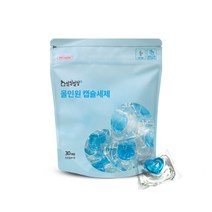 일일일청 고농축 올인원 캡슐 세탁 세제 30개입 코튼블루향 드럼 통돌이 겸용, 2팩