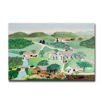 그랜마 모지스 그림 인테리어 명화 액자, 09. 낡은 오크통