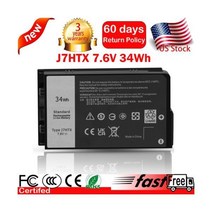 J7HTX 배터리 for Dell Latitude 7202 7212 Rugged Extreme 태블릿let 시리즈 FH8RW 34W, Latitude 12 7212 Rugged Tablet