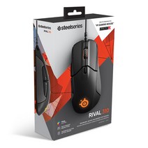 STEELSERIES CSGO HOWL RIVAL310 활활 타오르는 한정판 JEDI SURVIVAL E-SPORTS 게임 마우스 RGB 조명 효과, 라이벌 310 Black