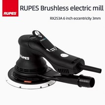 미니 광택기 호환 자동차 폴리싱 차량 차량용 RUPES 전기 브러시리스 사포 기계 AX253A 라운드 샌딩기 m 클린 샌딩 드라이 연마기 6 인치 150mm, Eccentric 3MM