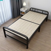 침대 프레임 저상형 더블 접이식 싱글 1m12 가정용 렌탈 룸 경제적인 작은 간단한 대나무 철 하드