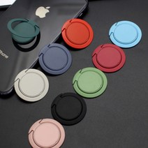 달자샵 1+1 얇은 스마트 그립톡 거치대 심플 무광 컬러 스마트링, 1p+1p, 3그린