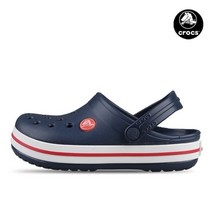 크록스 크록스키즈 크록밴드 아동 주니어 아쿠아슈즈 샌들 네이비 207006-485