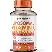 홀섬웰니스 리포조말 비타민C 1500mg 200캡슐, 4개, 200정