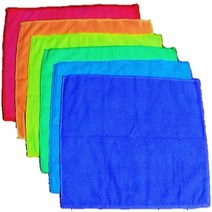 극세사행주 마이크로 초극세사 주방행주 하트민 무지개요술행주, 5세트