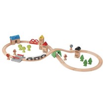 이케아 LILLABO 릴라보 기차놀이세트 원목기차놀이 아이들 어린이 기차레일 크리스마스 선물 장난감 003 300 67