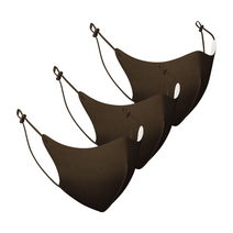 루미카 D타입 마스크 숨쉬기편한 일체형 L사이즈, 1개입, 3개, 브라운